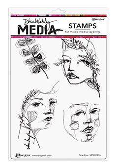 Dina Wakley Media Stamp Side Eye Stamps Dina Wakley Media 