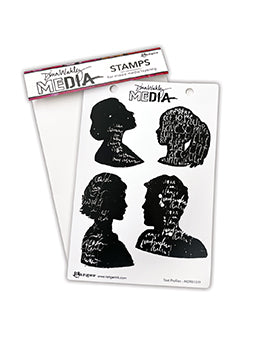 Dina Wakley Media Stamp Text Profiles Stamps Dina Wakley Media 