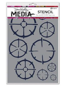 Dina Wakley Media Stencils Wheels Stencil Dina Wakley Media 