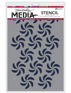Dina Wakley Media Stencils Bendy Pinwheels Stencil Dina Wakley Media 
