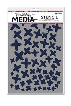 Dina Wakley Media Stencils X's Stencil Dina Wakley Media 