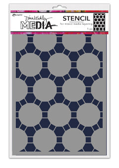 Dina Wakley Media Stencil Connected Dots Stencil Dina Wakley Media 