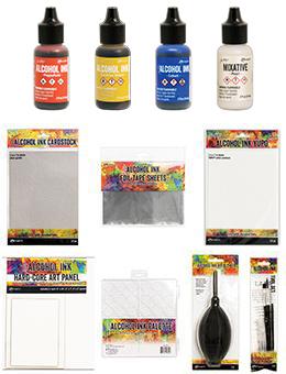 Tim Holtz Alcohol Inkt Set - 3 Levendige Kleuren, Zuurvrij En Sneldrogend Voor Creatieve Projecten
