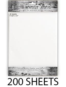 Distress® Watercolor Cardstock 8.5" x 11", 200pk Surfaces Distress 