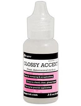  Glossy Accents (0.5 oz) and Precision Tip Glue Applicator  Bottle Bundle (Set of 2)