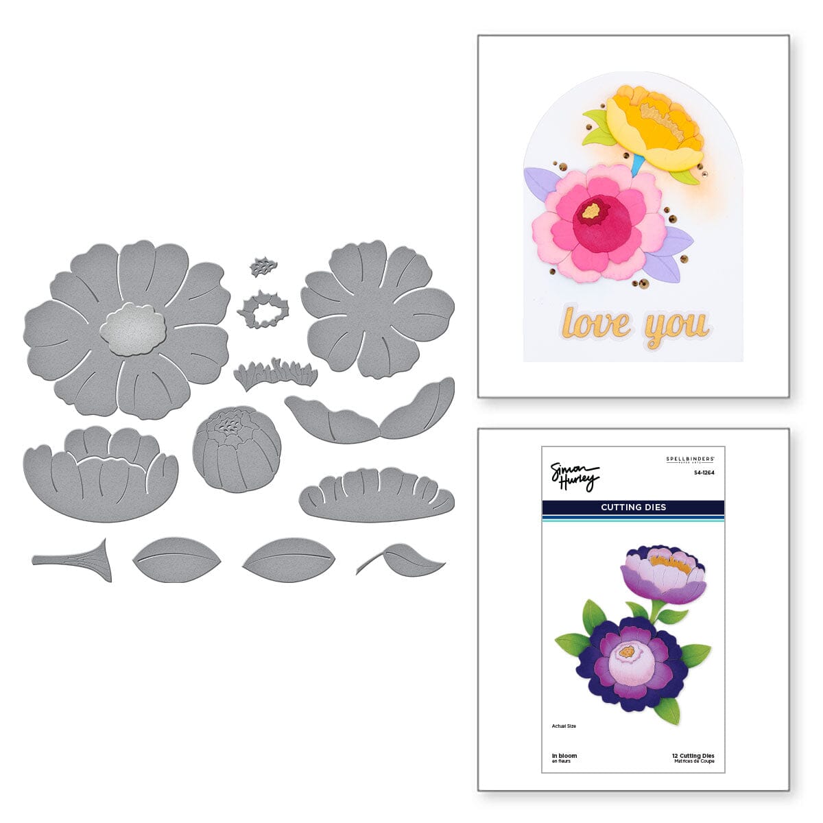 Simon Hurley create. Spellbinders In Bloom Die Cutting Dies Simon Hurley 