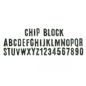 Tim Holtz® Alterations by Sizzix Sizzlits® Decorative Strip Dies - Chip Block Cutting Dies Tim Holtz Other 