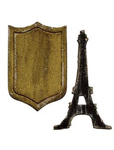 Tim Holtz® Alterations by Sizzix Movers & Shapers™ Magnetic Dies - Mini Eiffel Tower & Shield Cutting Dies Tim Holtz Other 