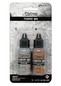 Tim Holtz Distress® Foundry Wax Kit #2 Sterling/Statue Adhesives & Mediums Distress 