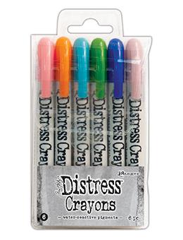 Tim Holtz Halloween Distress Crayons Set 6
