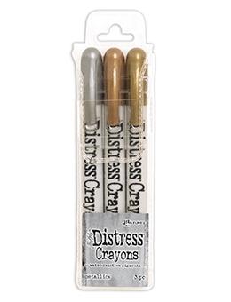 Tim Holtz Distress® Crayons Set Metallics Kits Distress 
