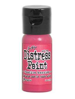 Tim Holtz Distress® Flip Top Paint Festive Berries, 1oz Paint Tim Holtz 