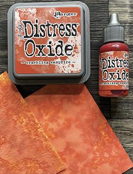 Tim Holtz Distress® Oxide® Ink Pad Re-Inker Crackling Campfire 0.5oz Ink Distress 