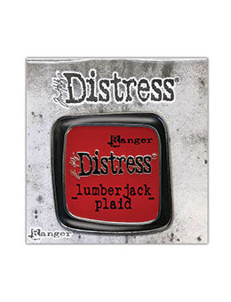Tim Holtz Distress® Lumberjack Plaid Enamel Pin Pin Distress 