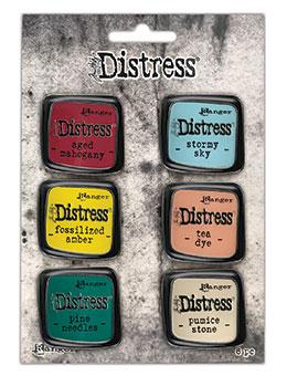 Tim Holtz® Distress Ink Pad Enamel Pin Set #10 Pin Distress 