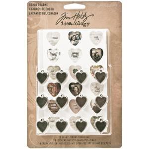 Tim Holtz® Idea-ology Findings - Heart Charms Findings Tim Holtz Other 