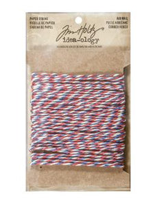 Tim Holtz® Idea-ology Trimmings - Paper String - Air Mail Idea-ology Tim Holtz Other 