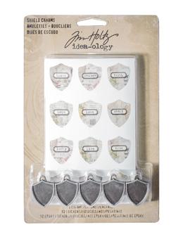 Tim Holtz® Idea-ology Findings - Shield Charms Findings Tim Holtz Other 