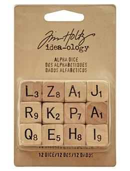 Tim Holtz® Idea-ology Findings - Alpha Dice Findings Tim Holtz Other 