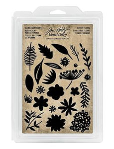 Tim Holtz® Idea-ology FOAM STAMPS, CUTOUT FLORAL Stamps Tim Holtz Other 