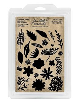 Tim Holtz® Idea-ology FOAM STAMPS, CUTOUT FLORAL Stamps Tim Holtz Other 
