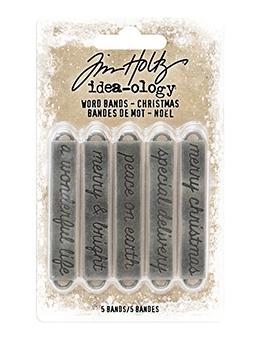 Tim Holtz® Idea-ology Word Bands Christmas Findings Tim Holtz Other 