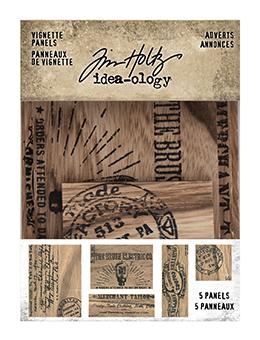 Tim Holtz Idea-ology Label Vignette Advert Panels Idea-ology Tim Holtz Other 