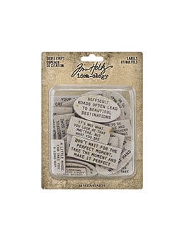 Tim Holtz Idea-ology Quote Chips Labels Tim Holtz Other 
