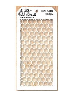 Tim Holtz® Stampers Anonymous - Layering Stencils - Honey Comb Stencil Tim Holtz Other 