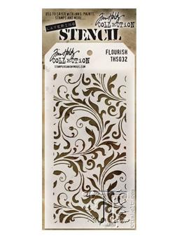 Tim Holtz® Stampers Anonymous - Layering Stencils - Flourish Stencil Tim Holtz Other 