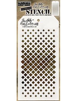 Tim Holtz Stampers Anonymous Layering Stencil Gradient Square Stencil Tim Holtz Other 