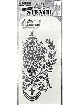 Stampers Anonymous Layering Stencil Crest Tim Holtz Other 