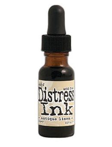 Tim Holtz Distress® Ink Pad Re-Inker Antique Linen, 0.5oz Re-Inker Tim Holtz 