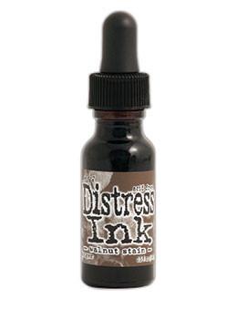 Tim Holtz Distress® Ink Pad Re-Inker Walnut Stain, 0.5oz Re-Inker Tim Holtz 