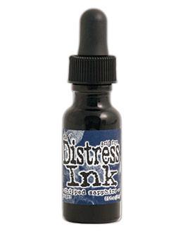 Tim Holtz Distress® Ink Pad Re-Inker Chipped Sapphire, 0.5oz Re-Inker Tim Holtz 