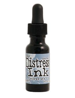 Tim Holtz Distress® Ink Pad Re-Inker Stormy Sky, 0.5oz Re-Inker Tim Holtz 