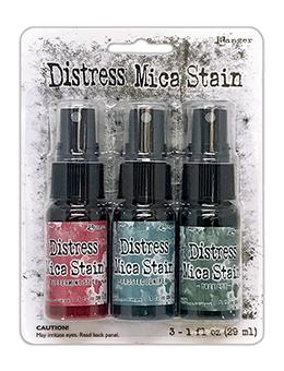 Tim Holtz Distress® Holiday Mica Stain Set #1 Sprays Distress 