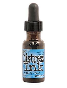 Tim Holtz Distress® Ink Pad Re-Inker Salty Ocean, 0.5oz Re-Inker Tim Holtz 
