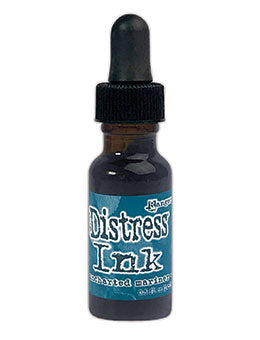 Tim Holtz Distress® Ink Pad Re-Inker Uncharted Mariner, 0.5oz Ink Distress 