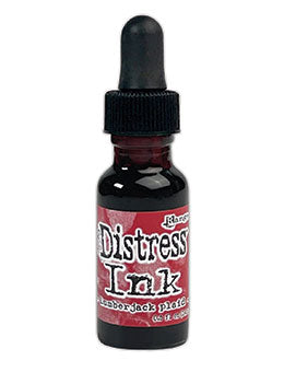 Tim Holtz Distress® Ink Pad Re-Inker Lumberjack Plaid, 0.5oz Ink Distress 