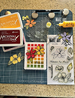 Wendy Vecchi MAKE ART Photopolymer Stamp Set Floral Doodles Stamps Wendy Vecchi 