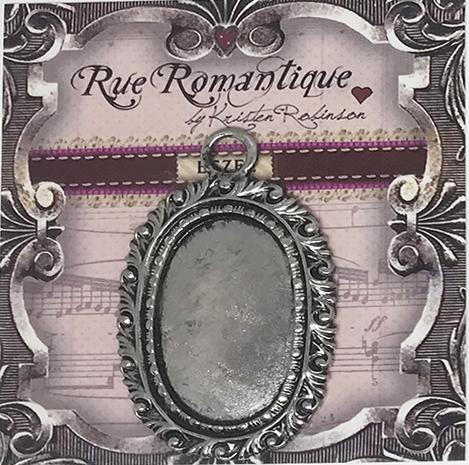 Rue Romantique Medium Ovoid Bezel Antique Silver 10pk Bezels & Charms ICE Resin® 