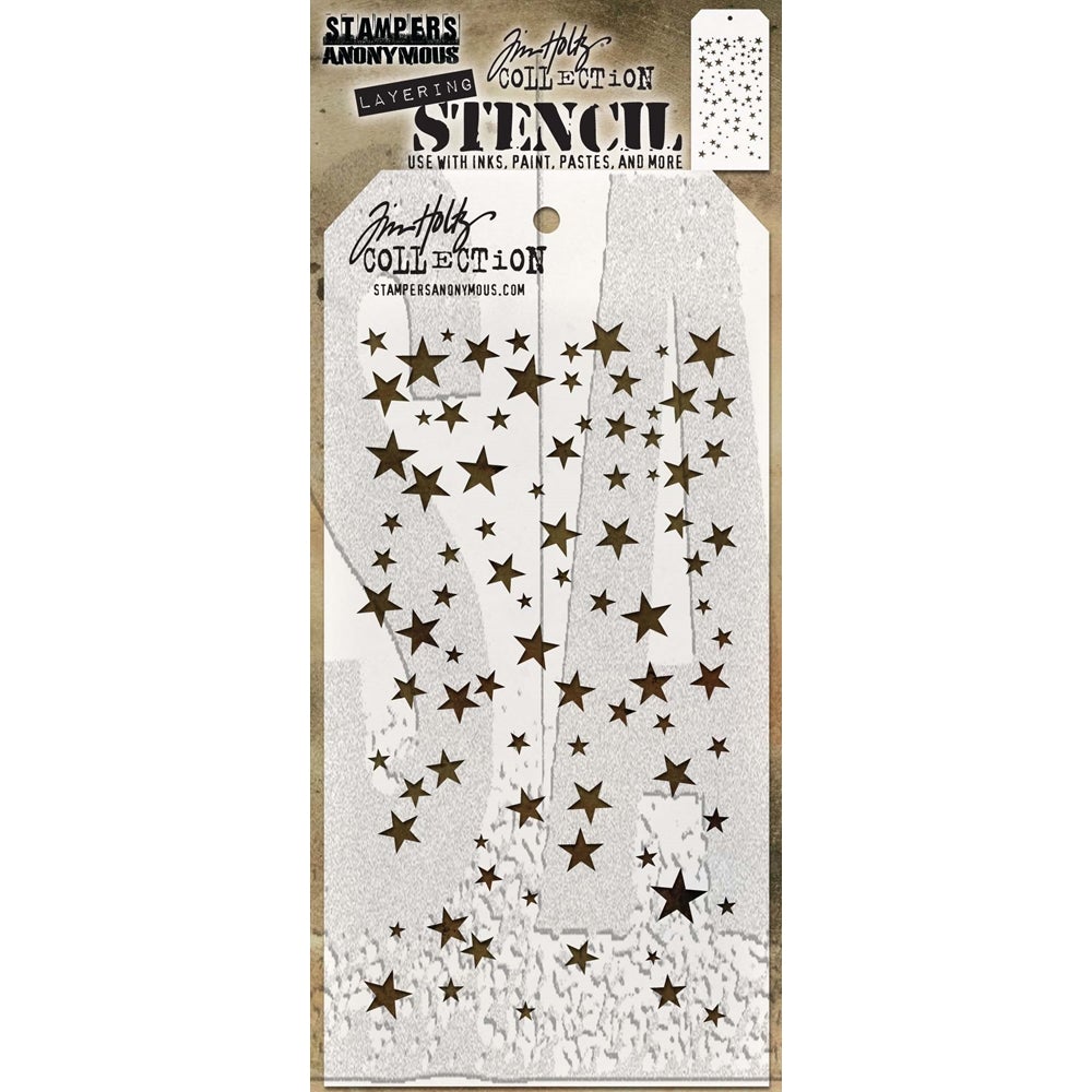 Tim Holtz Stampers Anonymous Layering Stencil Falling Stars Tim Holtz Other 