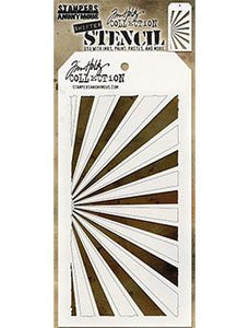 Tim Holtz Stampers Anonymous Layering Stencil - Shifter Rays Stencil Tim Holtz Other 